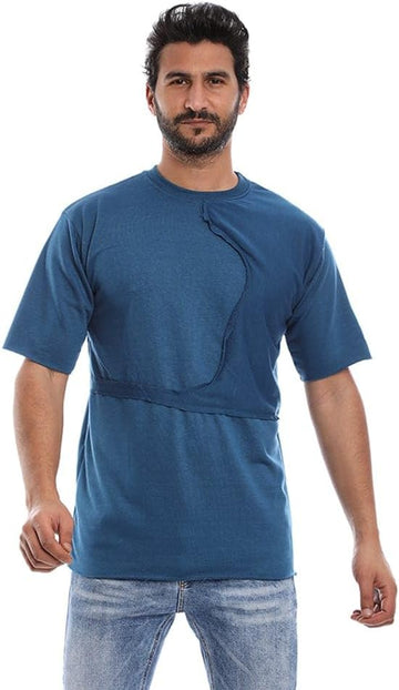 تيشيرت ساده رجالي كحلي من ازياء